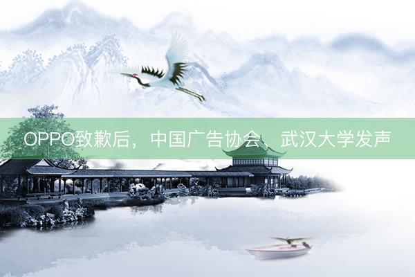 OPPO致歉后，中国广告协会、武汉大学发声