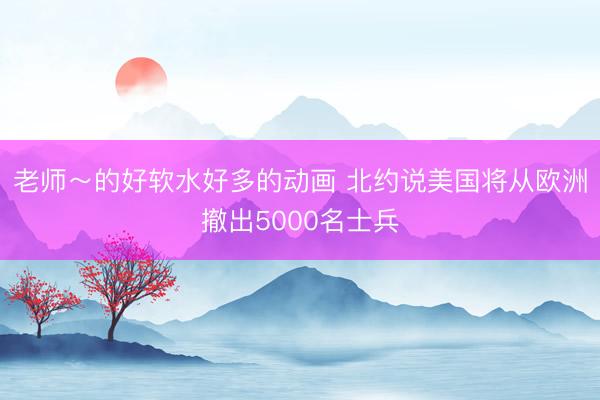 老师～的好软水好多的动画 北约说美国将从欧洲撤出5000名士兵