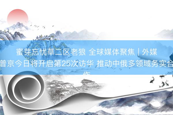 蜜芽忘忧草二区老狼 全球媒体聚焦 | 外媒：普京今日将开启第25次访华 推动中俄多领域务实合作
