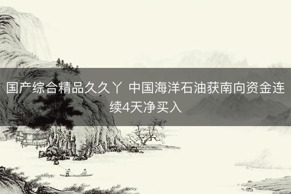 国产综合精品久久丫 中国海洋石油获南向资金连续4天净买入