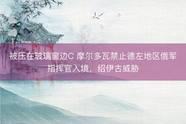 被压在玻璃窗边C 摩尔多瓦禁止德左地区俄军指挥官入境，绍伊古威胁