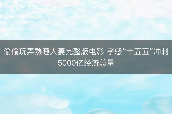 偷偷玩弄熟睡人妻完整版电影 孝感“十五五”冲刺5000亿经济总量