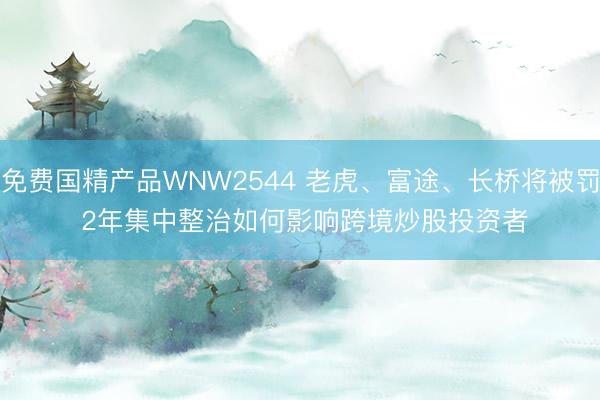 免费国精产品WNW2544 老虎、富途、长桥将被罚 2年集中整治如何影响跨境炒股投资者