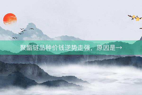 聚酯链品种价钱逆势走强，原因是→