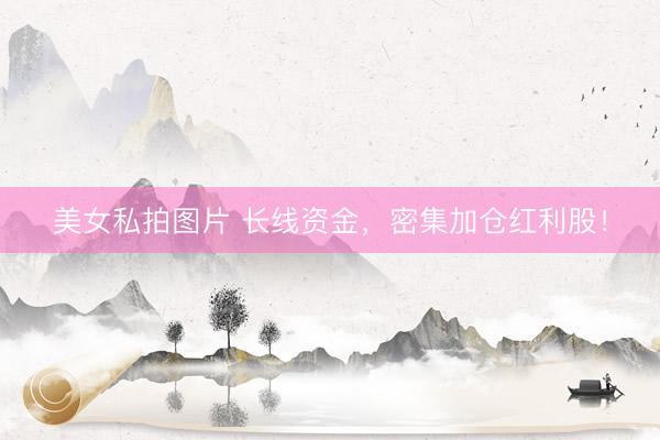 美女私拍图片 长线资金，密集加仓红利股！